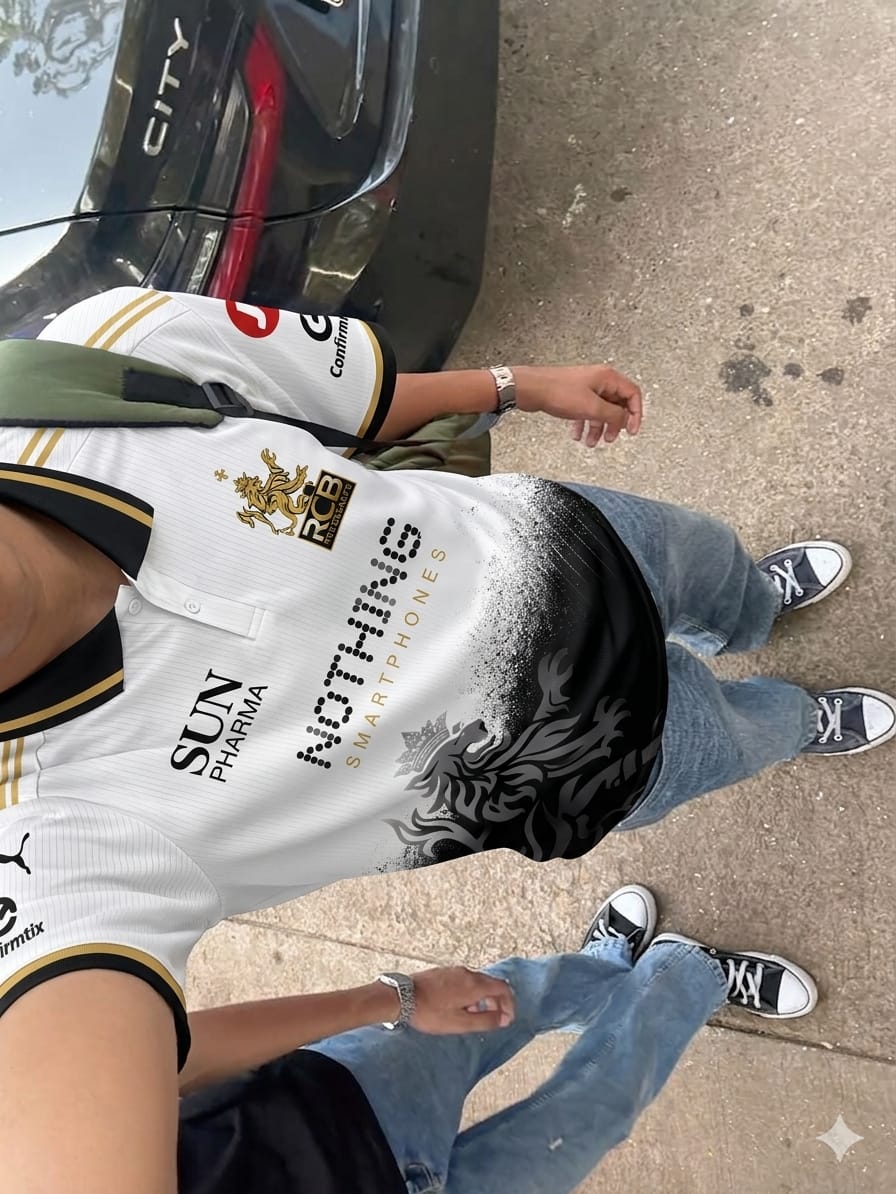 RCB White Edition Premium Jersey – 2026 Custom Name