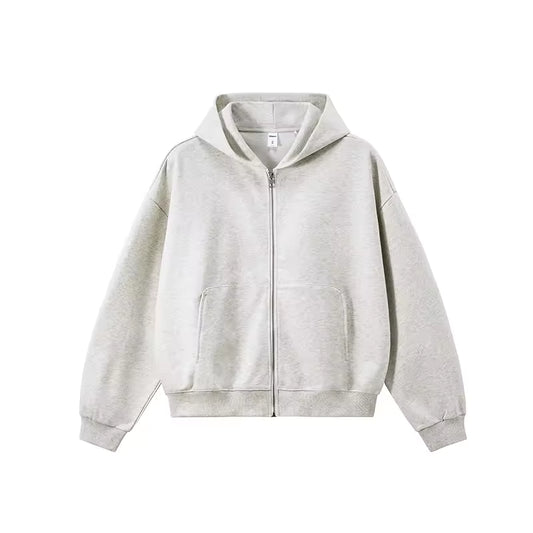 CavalloLuxe Casual Unisex Zip Hoodie – High-Quality Cotton