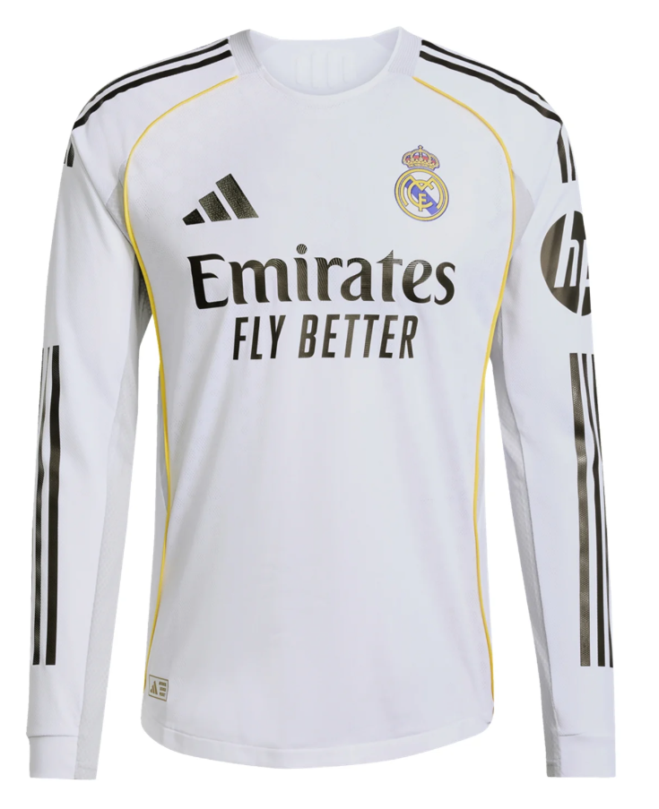 Real Madrid 24/25 Long Sleeve Home Jersey