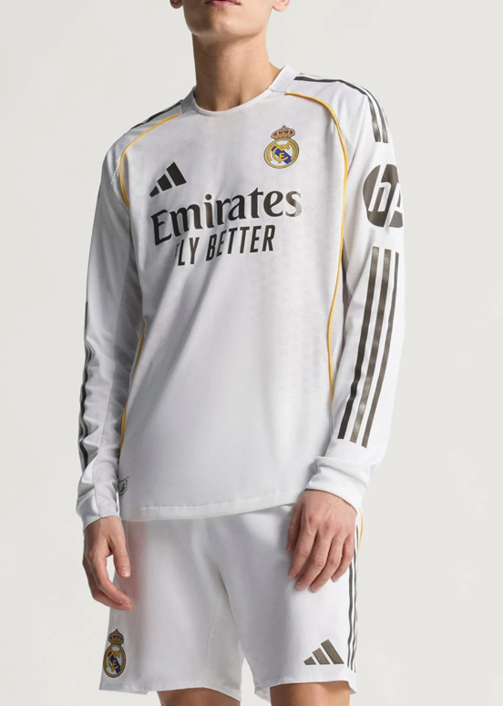 Real Madrid 24/25 Long Sleeve Home Jersey